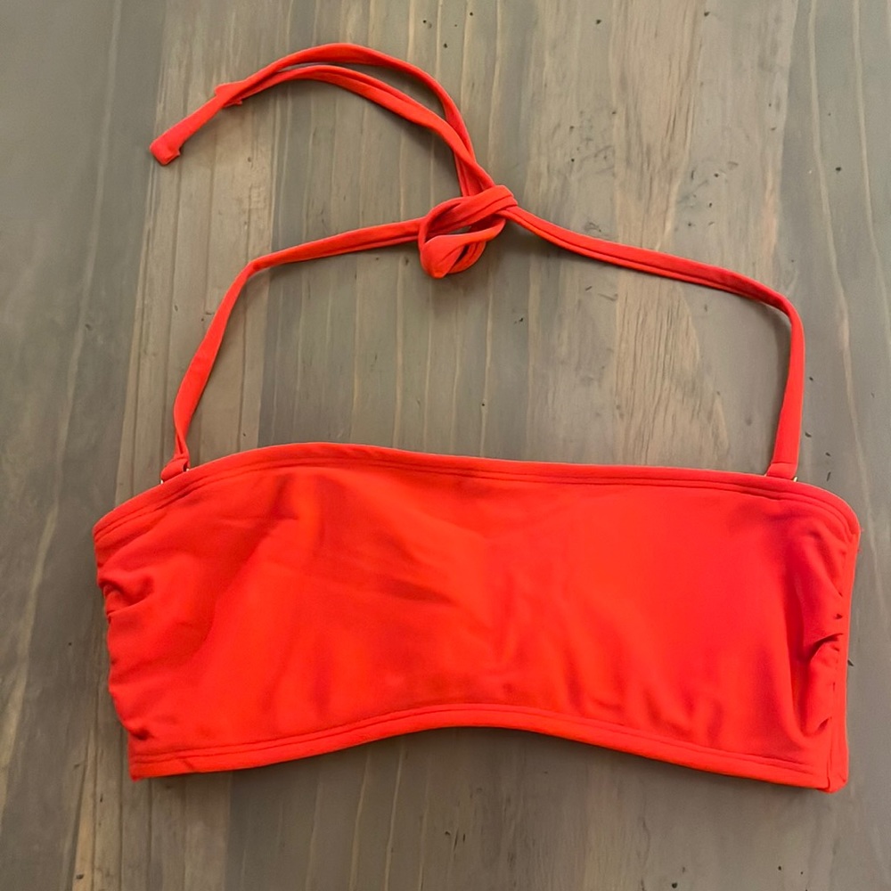 Red swim top